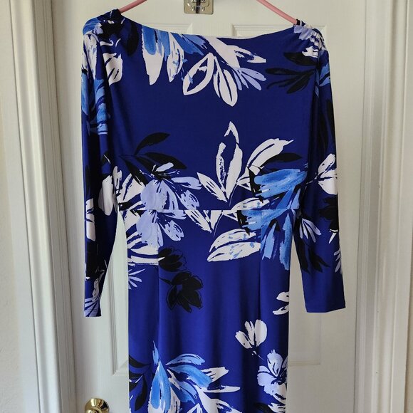 Blue Ralph Lauren Floral Knee Length Dress - Picture 2 of 2